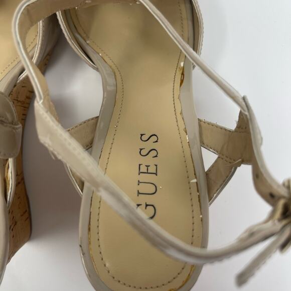 Guess Tan Wedge Heels Women’s Size 8.5M - Picture 7 of 13